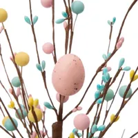 Glitzhome 18" Easter Eggs Tree Tabletop Decor