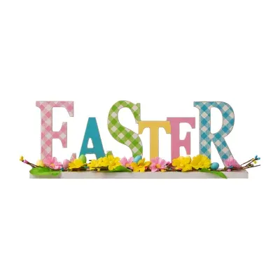 Glitzhome 16” Easter Wooden Tabletop Decor