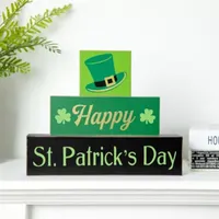 Glitzhome 9.5" St. Patrick's Wooden Sign Tabletop Decor