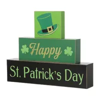 Glitzhome 9.5" St. Patrick's Wooden Sign Tabletop Decor