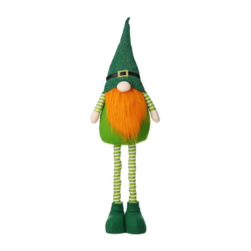 Glitzhome 40" St. Patrick's Standing Decor Gnomes