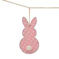 Glitzhome 6' Easter Metal Bunny Garland