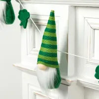 Glitzhome 6' St. Patrick's Gnomes Garland