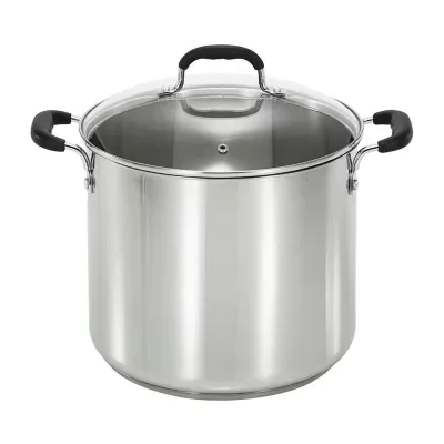 T-Fal Stainless Steel 12.-qt. Stockpot with Lid