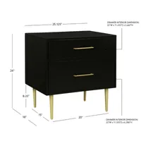 2-Drawer Nightstand