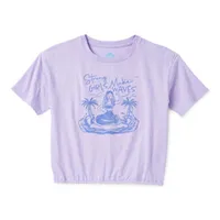 Thereabouts Little & Big Girls Adaptive Round Neck Short Sleeve Graphic T-Shirt