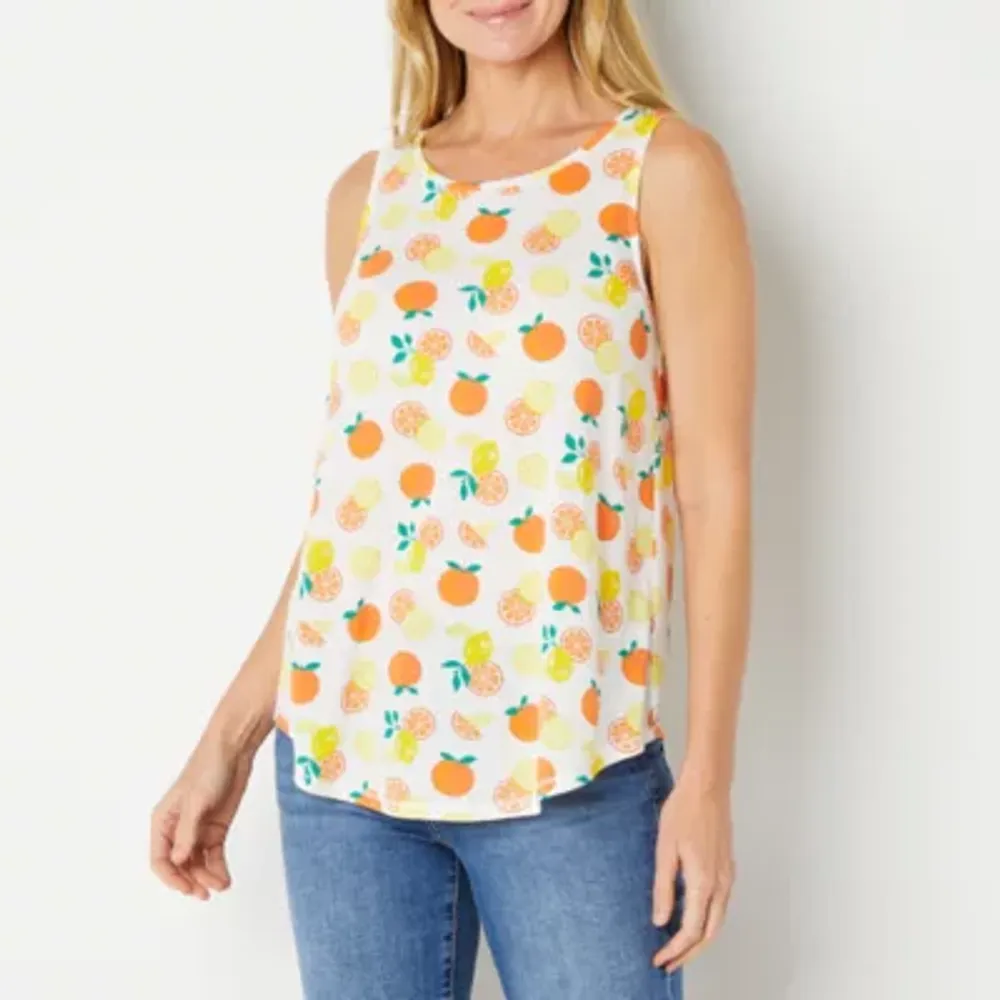 St. John's Bay Eyelet Tank - Plus