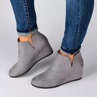 Journee Collection Womens Mylee Wedge Heel Booties