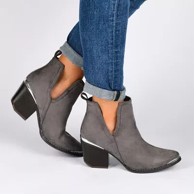 Journee Collection Womens Issla Booties Stacked Heel