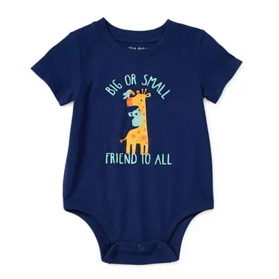 Okie Dokie Baby Boys Short Sleeve Bodysuit