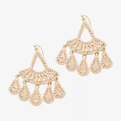 Bijoux Bar Raffia Drop Earrings