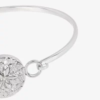 Silver Reflections Silver Tone Pure Silver Over Brass Bangle Bracelet