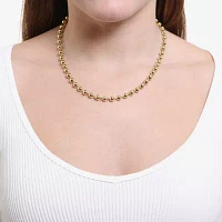 Silver Reflections 14K Gold Over Brass 16 Inch Bead Collar Necklace