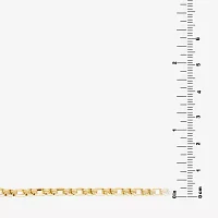 Silver Reflections 14K Gold Over Brass 18 Inch Box Chain Necklace