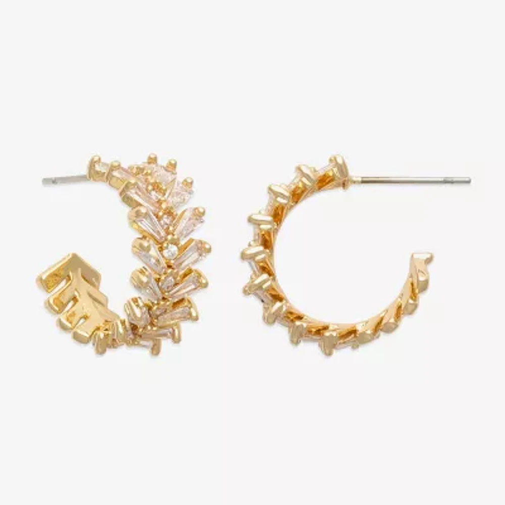 Mixit Hypoallergenic Gold Tone 8.1mm Hoop Earrings
