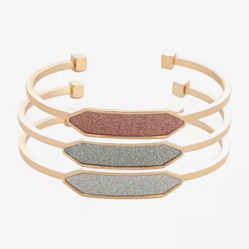 Monet Jewelry Gold Tone 3-pc. Cuff Bracelet