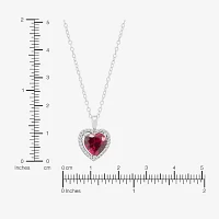 Lab Created Red Ruby Sterling Silver Heart 3-pc. Jewelry Set