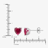Lab Created Red Ruby Sterling Silver Heart 3-pc. Jewelry Set