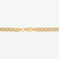 Made in Italy 14K Gold 18 Inch Hollow Curb Chain Necklace