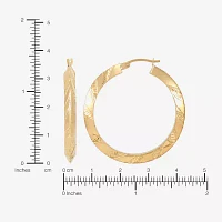 10K Gold 35mm Hoop Earrings