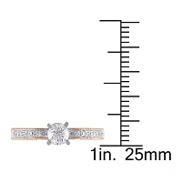 1/2 CT.T.W. Natural Diamond 14K Rose Gold Engagement Ring