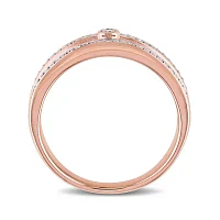 1/5 CT.T.W. Natural Diamond 10K Rose Gold Wedding Band