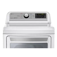 LG ENERGY STAR® 7.3 cu.ft. Super Capacity Smart Wi-Fi Enabled Gas Dryer