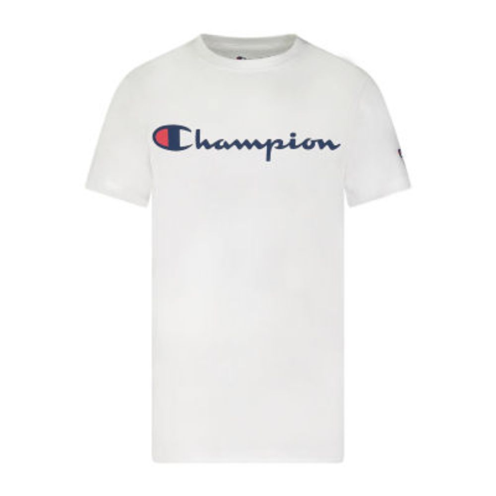 Champion Big Boys Crew Neck Short Sleeve Graphic T-Shirt