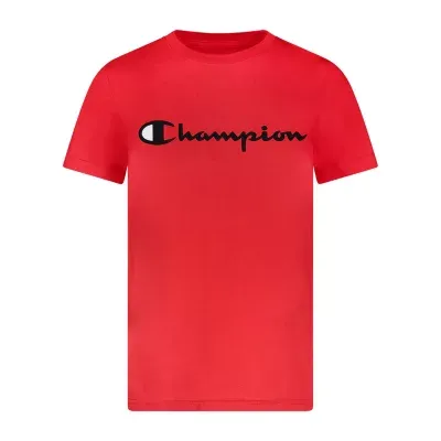 Champion Big Boys Crew Neck Short Sleeve Graphic T-Shirt