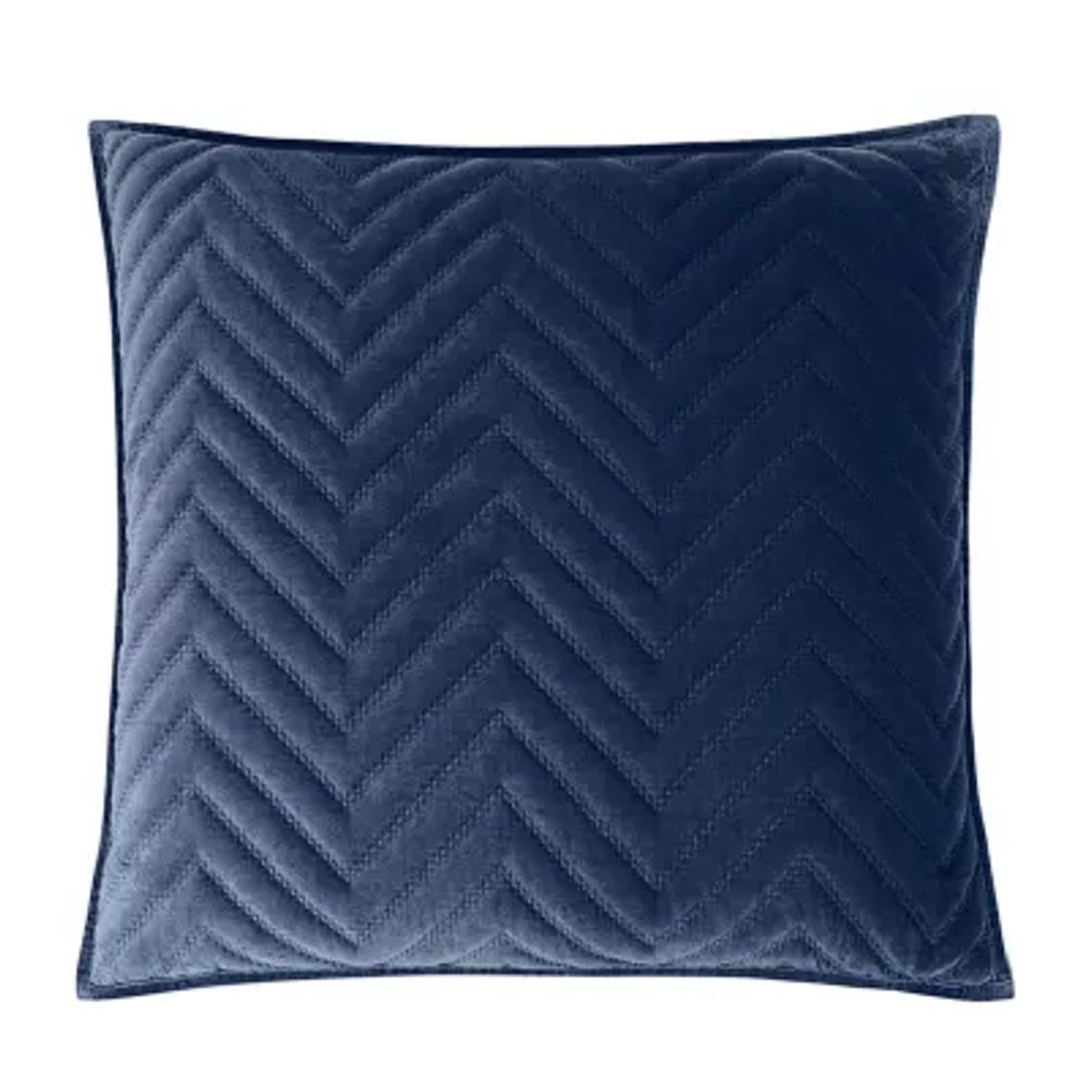 Fieldcrest Luxury Cotton Chevron Velvet Euro Sham