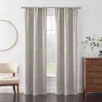 Eclipse Kerry Medallion Energy Saving Blackout Rod Pocket Set of 2 Curtain Panel