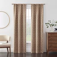 Eclipse Kerry Geo Diamond Rod Pocket Energy Saving Blackout Set of 2 Curtain Panels