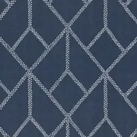 Eclipse Kerry Geo Diamond Rod Pocket Energy Saving Blackout Set of 2 Curtain Panel