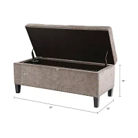 Madison Park Everly Storage Ottoman