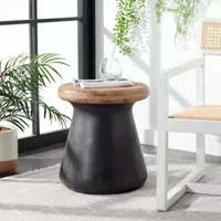 Button Patio Side Tables Weather Resistant Patio Side Table