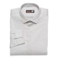 J. Ferrar Mens Super Slim Fit Easy Care Stretch Fabric Long Sleeve Dress Shirt