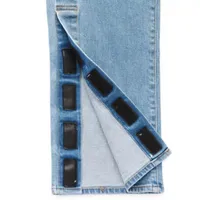 mutual weave Mens Easy-on + Easy-off Adaptive Stretch Fabric Straight Leg Jean