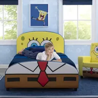 Nickelodeon Spongebob Squarepants Kids Upholstered Twin Toddler Bed