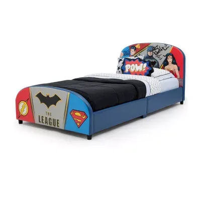 DC Comics Justice League Upholstered Twin Toddler Bed