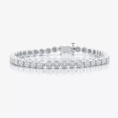 1/2 CT.T.W. Natural Diamond Sterling SIlver Bracelet