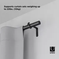 Umbra Zen 1 IN Adjustable Curtain Rod Set