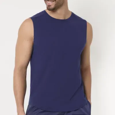 Sports Illustrated Mens Crew Neck Sleeveless Muscle T-Shirt