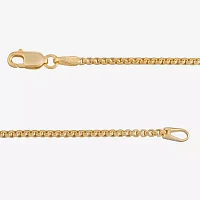 Made in Italy 14K Gold 20 - 22 Inch Hollow Box Chain Necklace