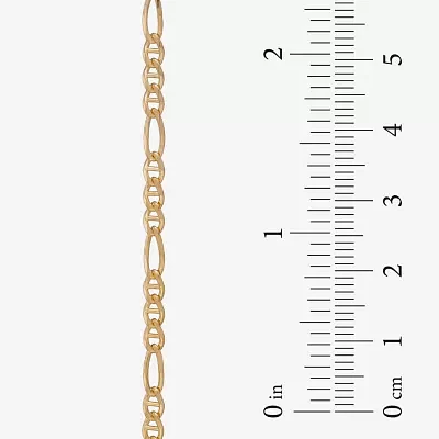 Made in Italy 14K Gold 20 Inch Solid Link Chain Necklace