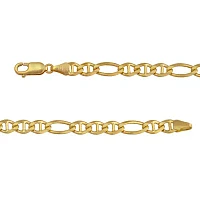 Made in Italy 14K Gold 22 Inch Solid Link Chain Necklace