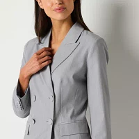 Worthington Womens Regular Fit Double Breasted Blazers