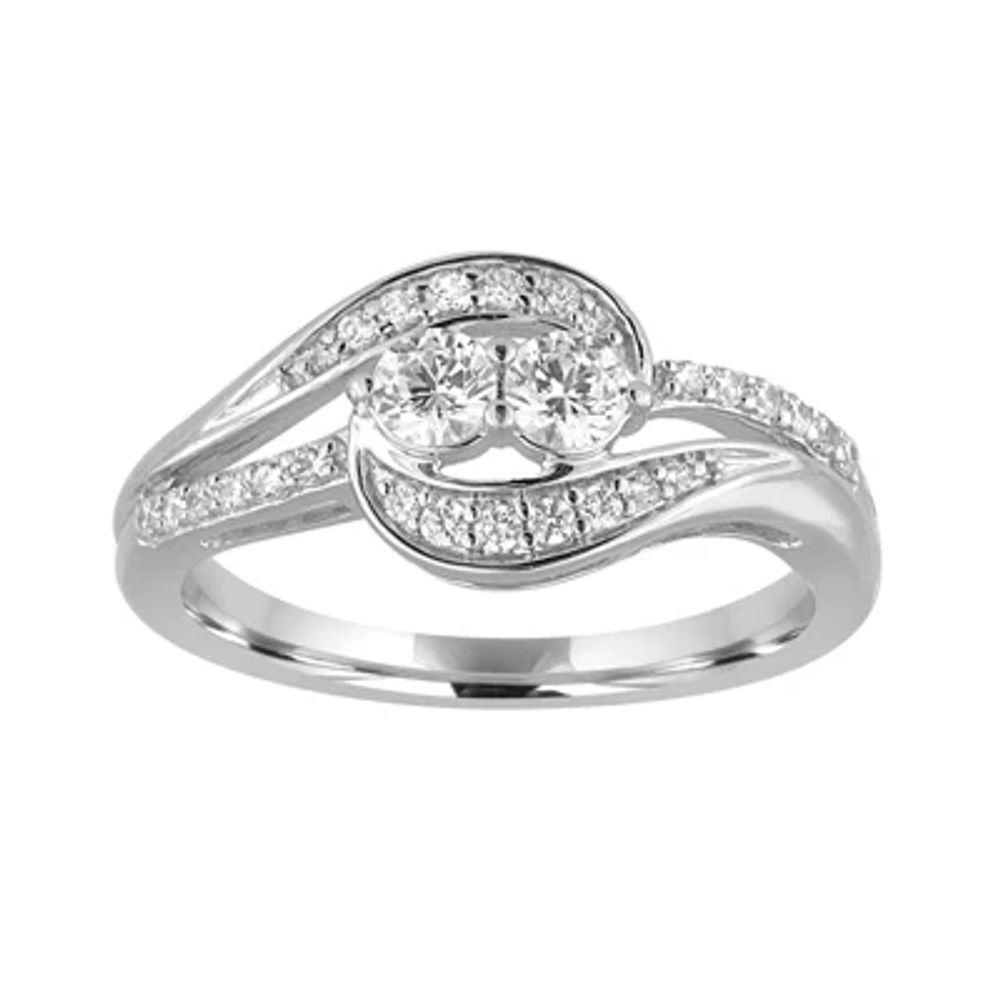 Two Forever™ 1/2 CT.T.W. Natural Diamond 10K White Gold Ring