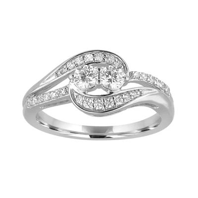 Two Forever™ 1/2 CT.T.W. Natural Diamond 10K White Gold Ring