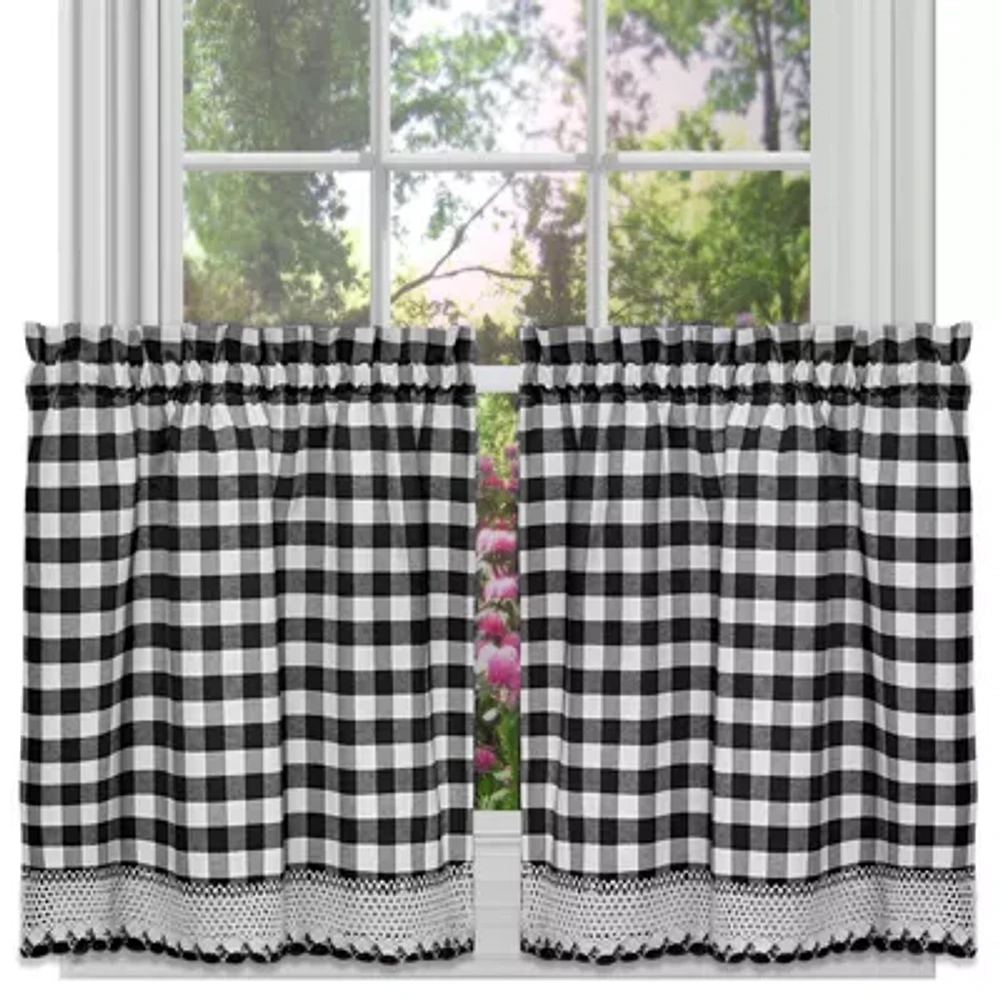 Buffalo Check 2-pc. Rod Pocket Window Tier