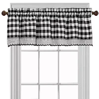 Buffalo Check Rod Pocket Tailored Valance